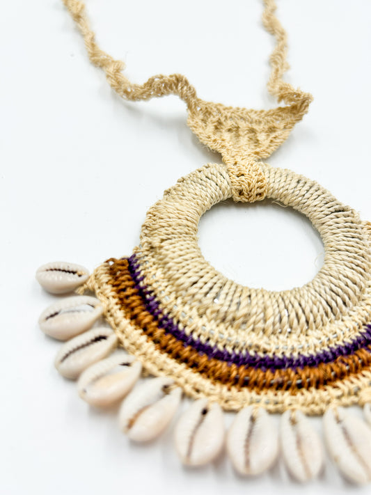 Rhea Woven Shell Necklace