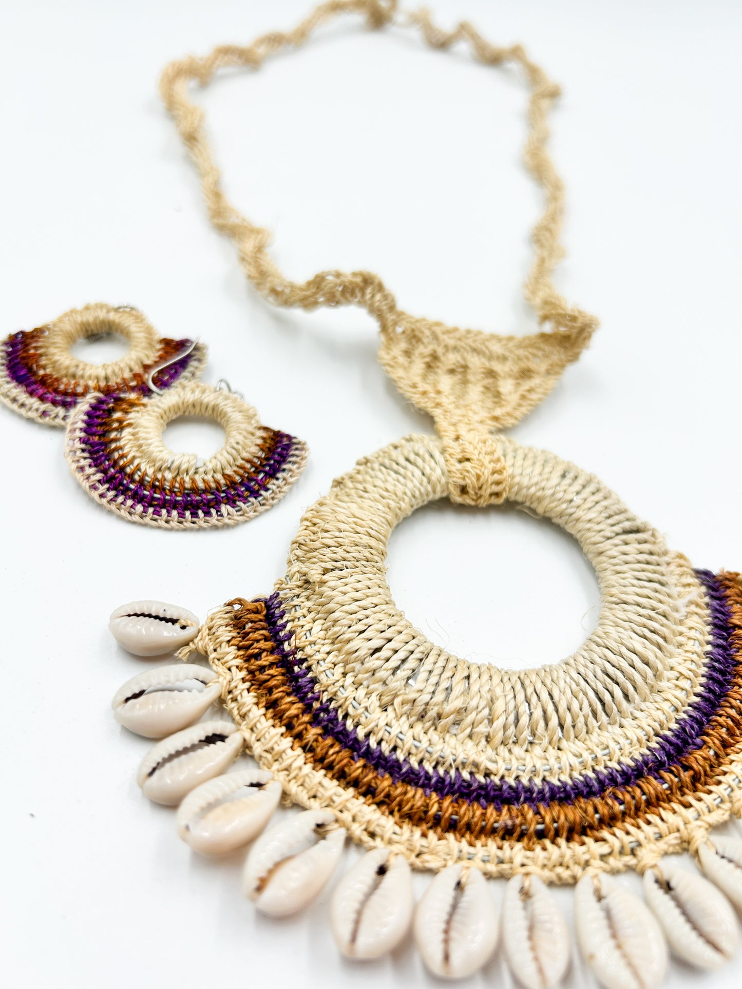 Rhea Woven Shell Necklace