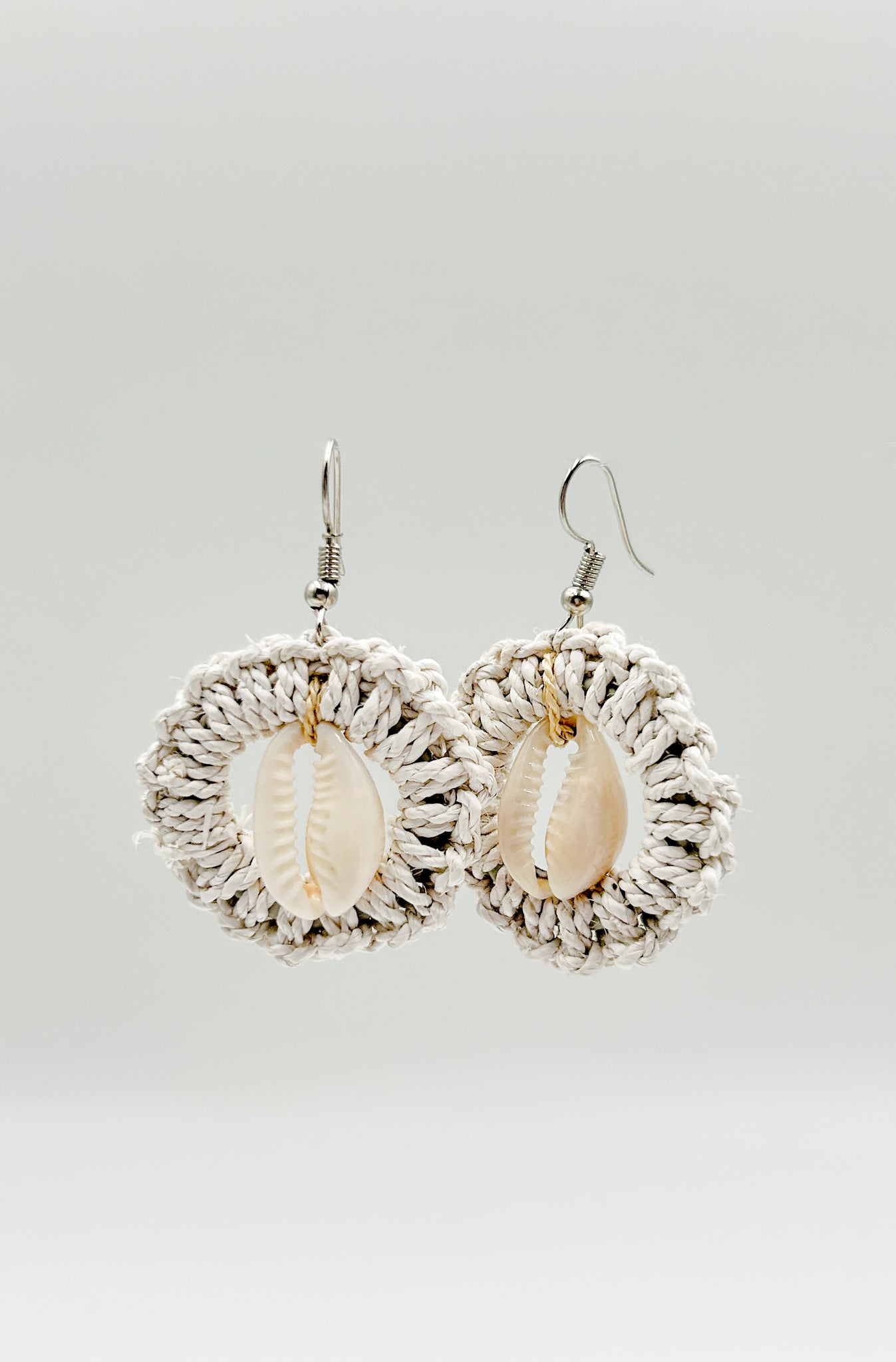 Ava Woven Shell Earrings