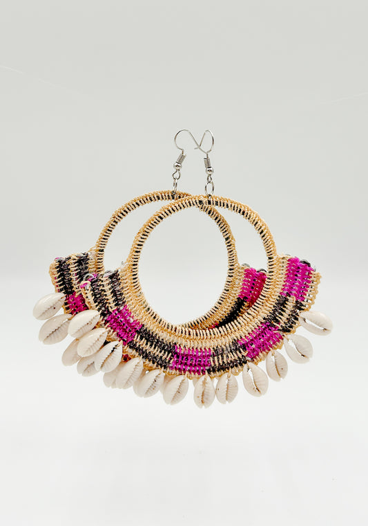 Claire Woven Shell Earrings