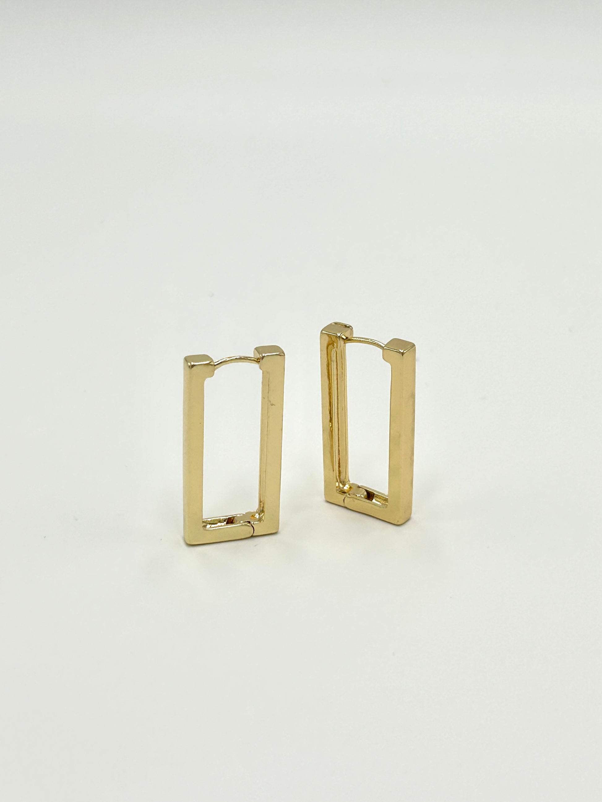 Rectangle Gold Earring