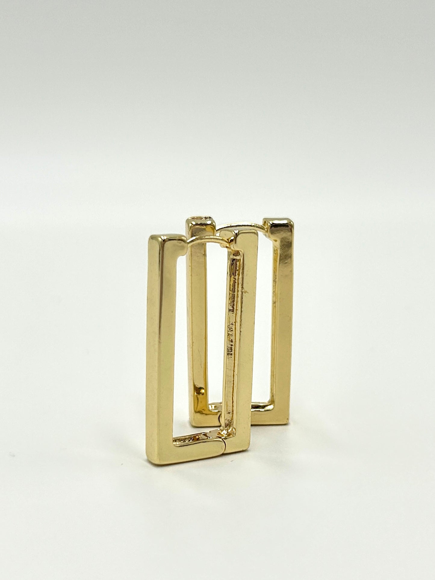 Rectangle Gold Earring