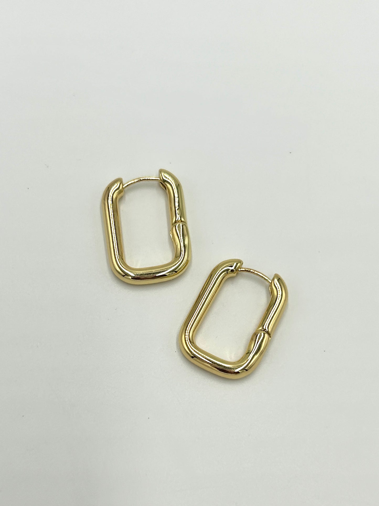 Squircle Gold Earring