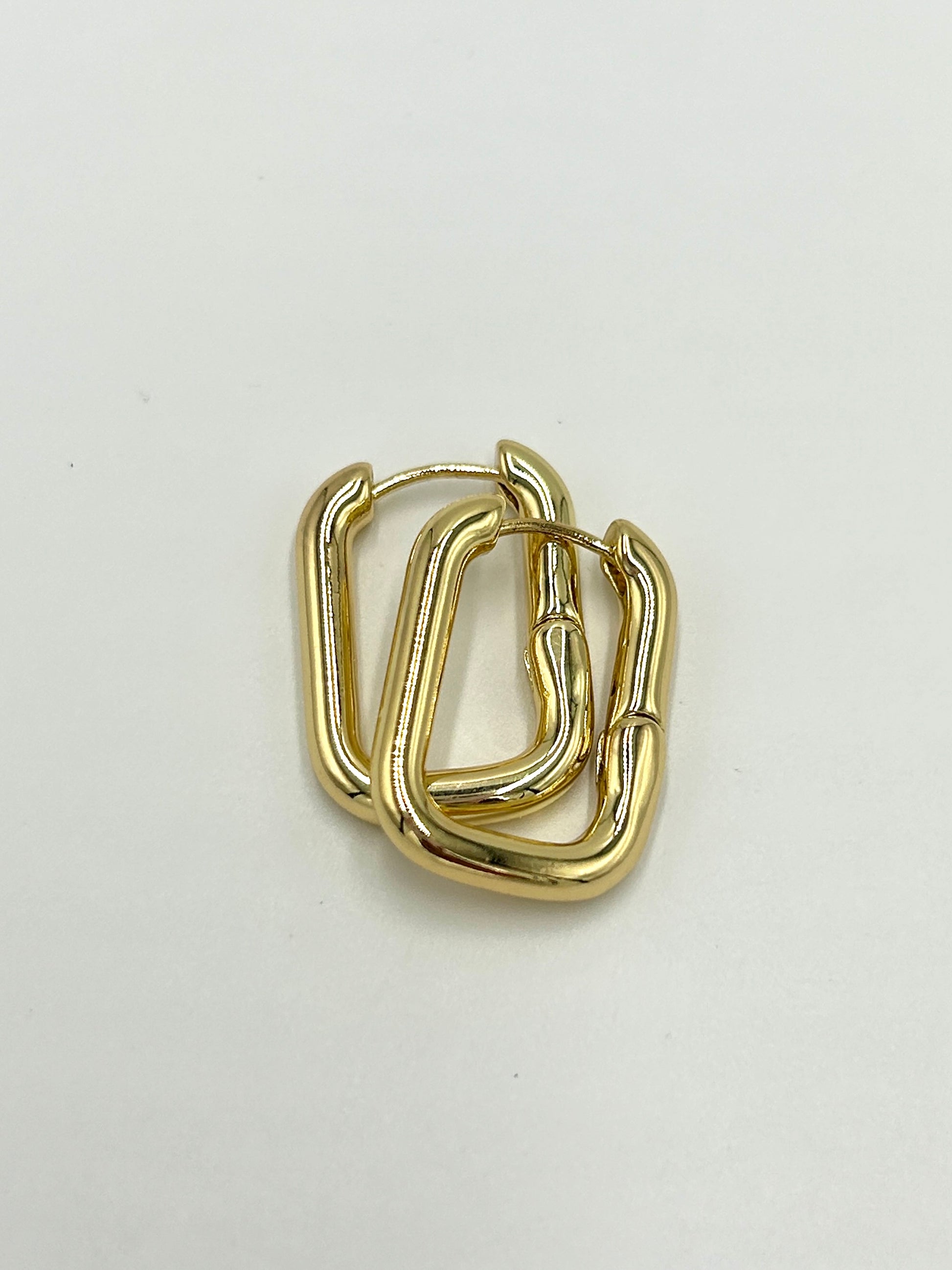 Squircle Gold Earring