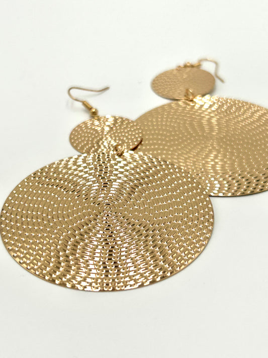 Gold Statement Drop Earring