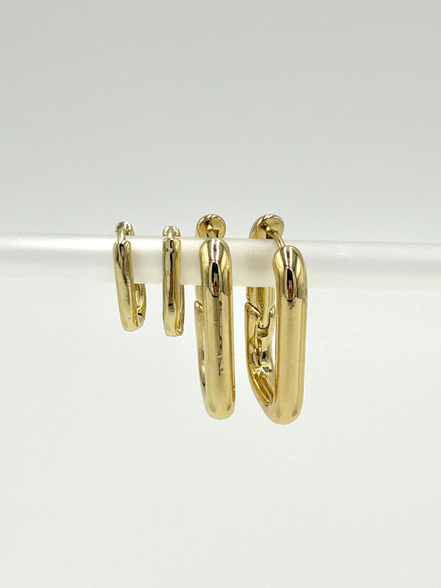 Squircle Gold Earring