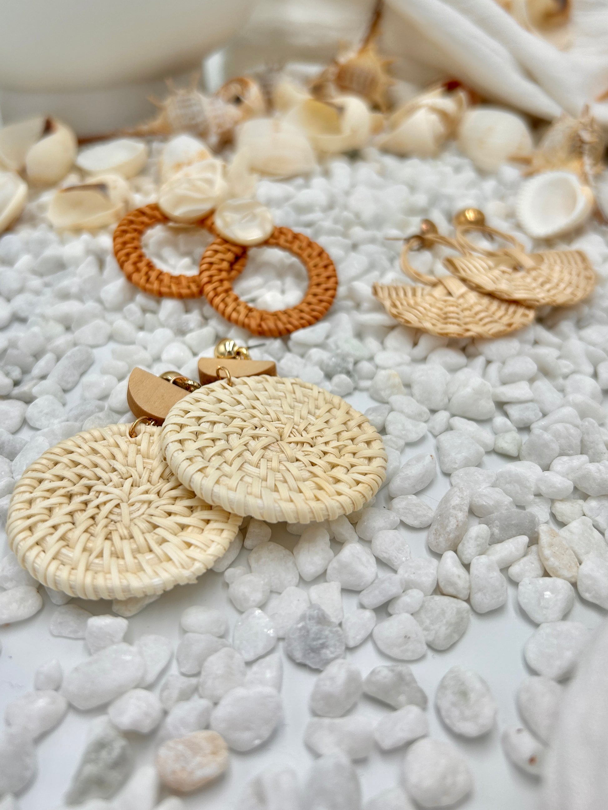 Rattan Earrings 