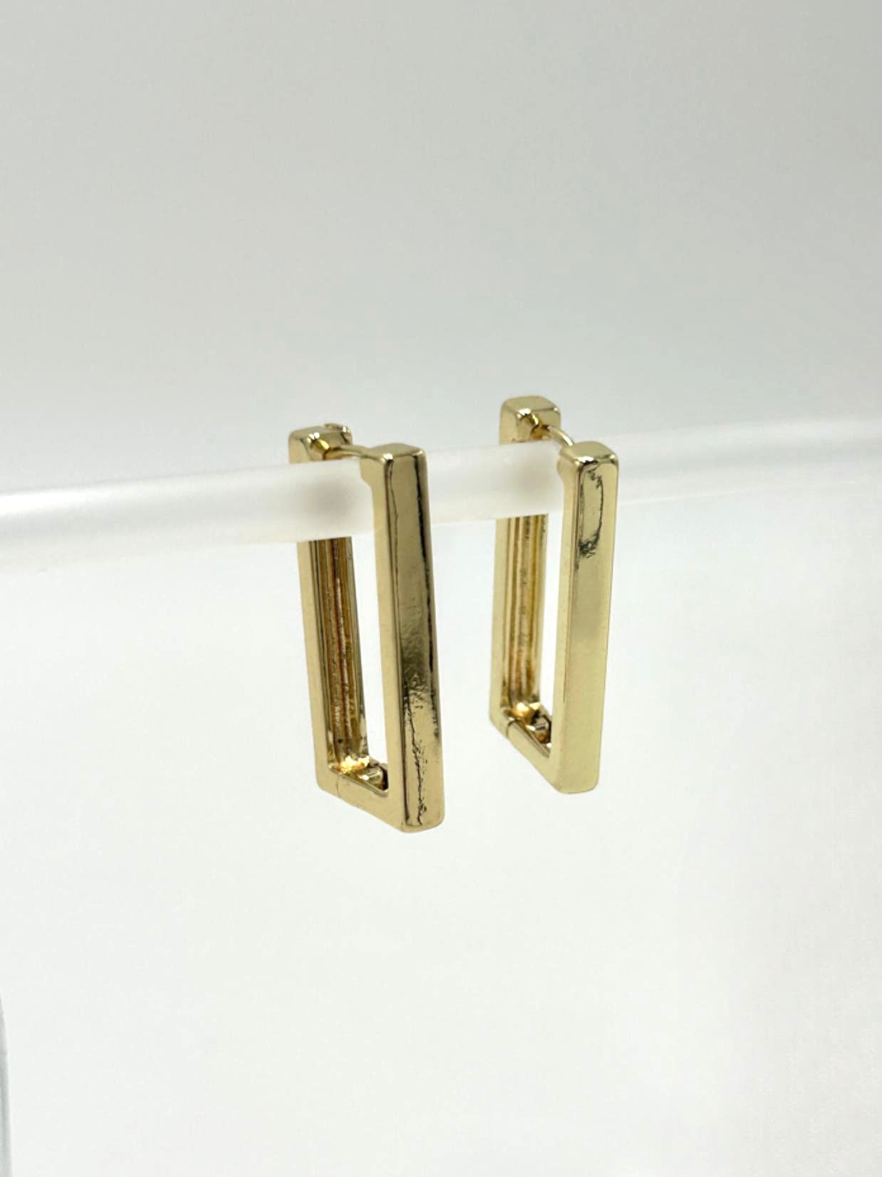 Rectangle Gold Earring