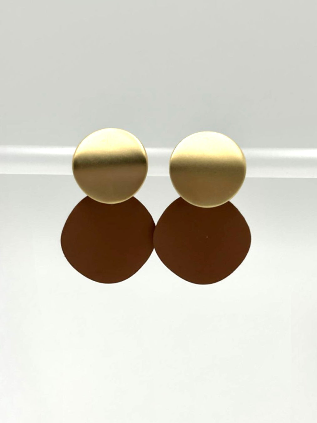 Gold and Brown Adalyn Circle Drop Earring - Brisbane