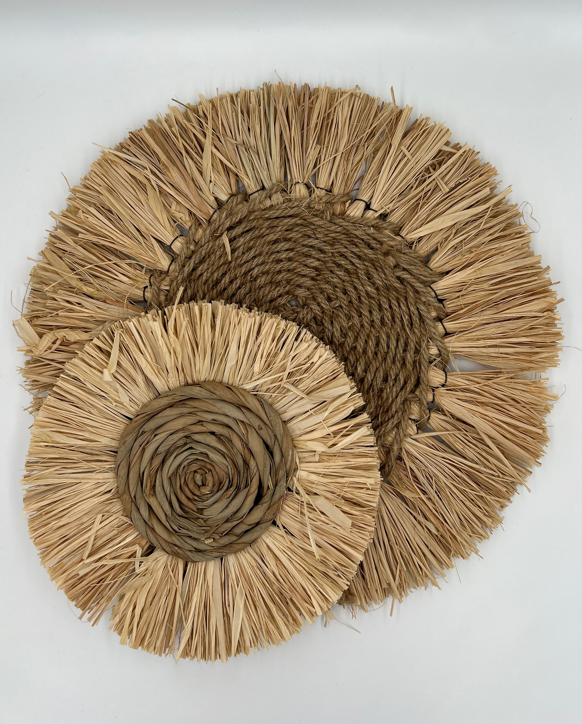 Raffia and Rope Boho Style Wall Decor