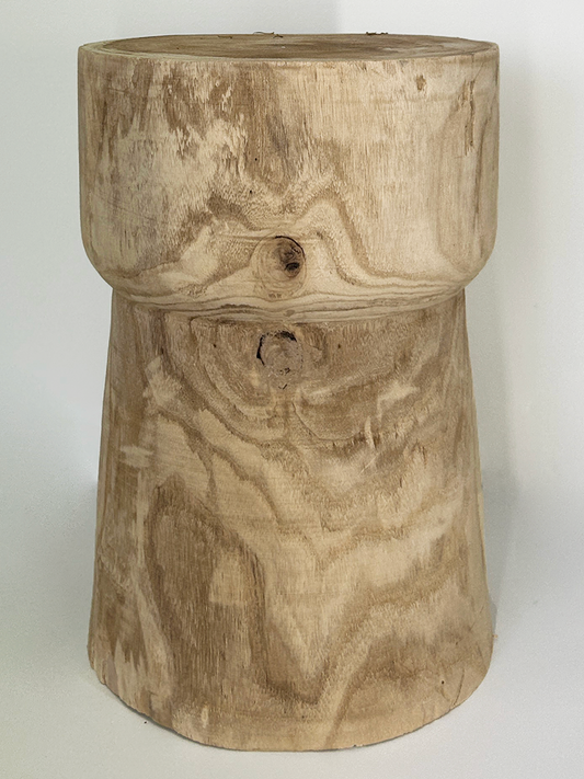 Rustic Bark Timber Stool