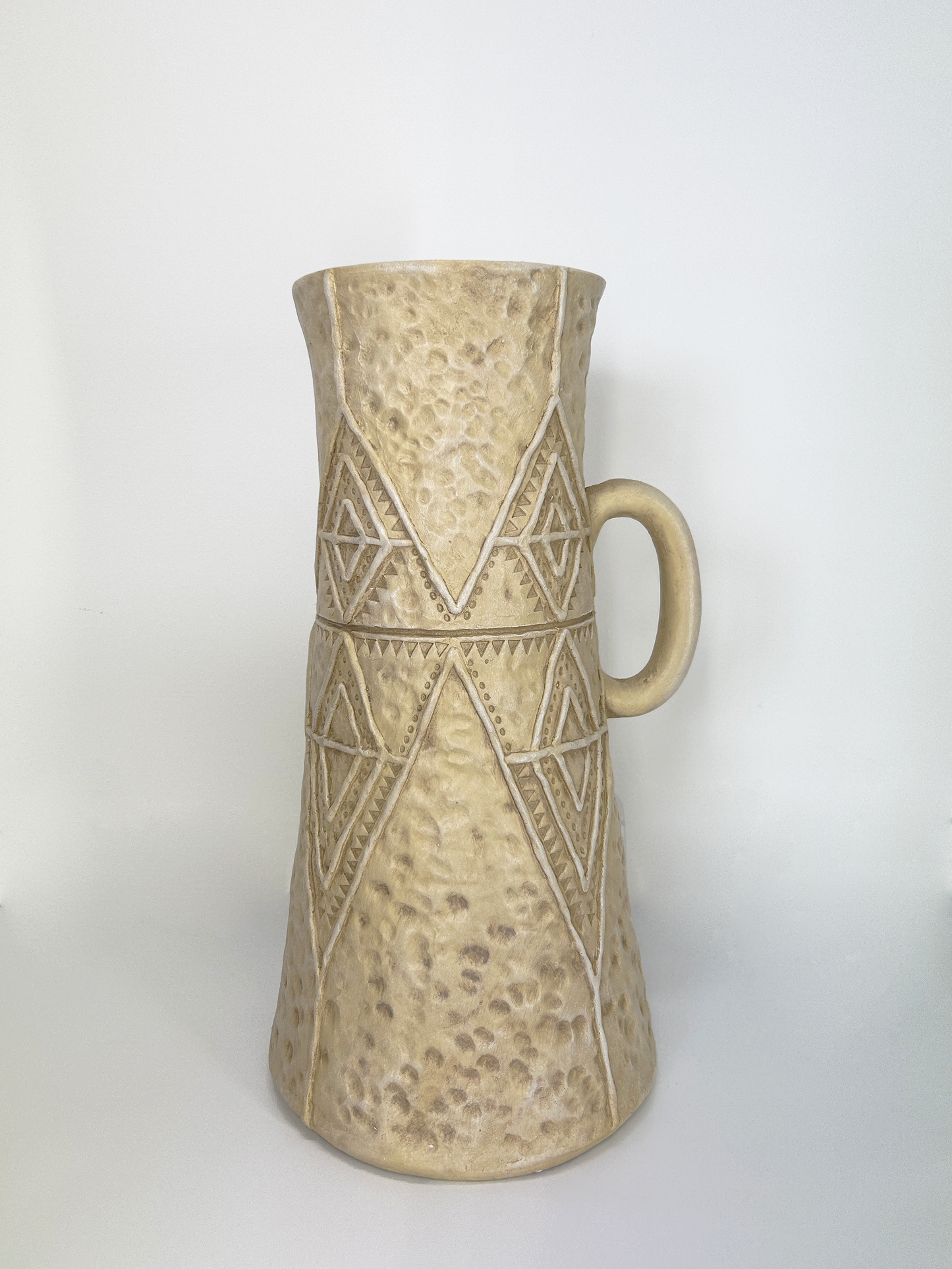 Beige Boho Style Vase