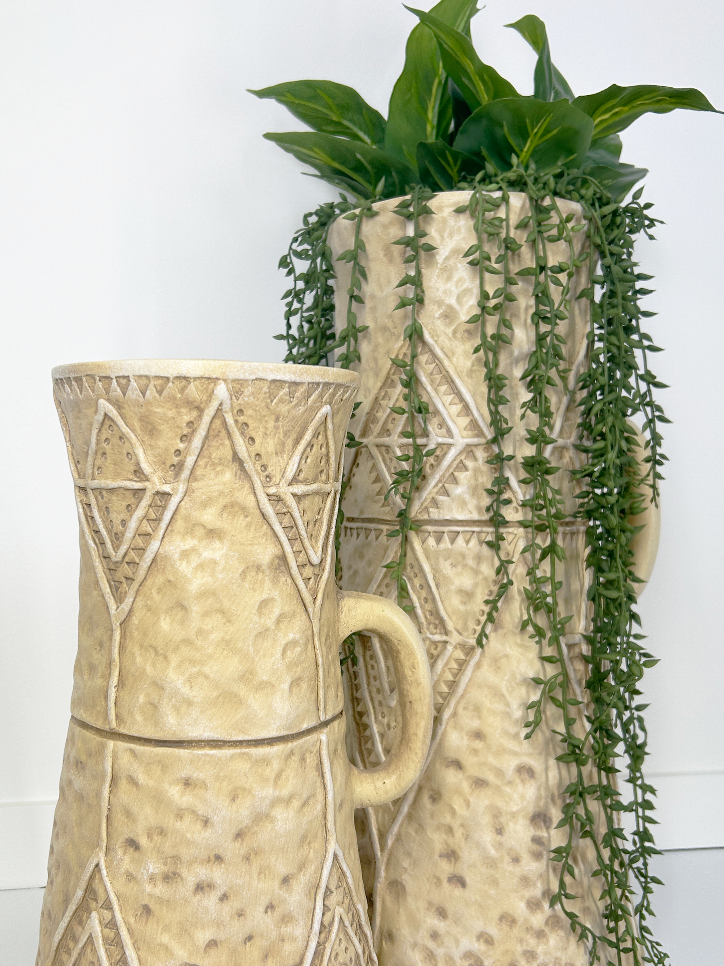 Beige Boho Style Vase