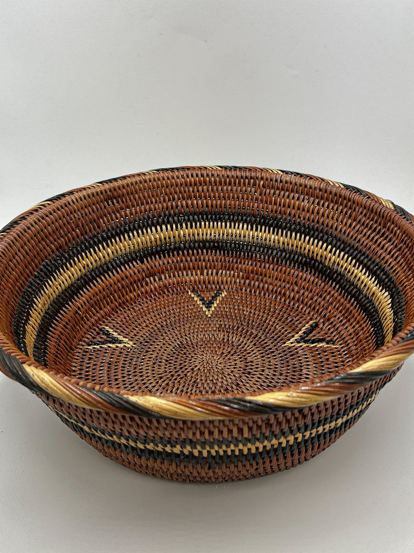 Round Arrow Woven Basket