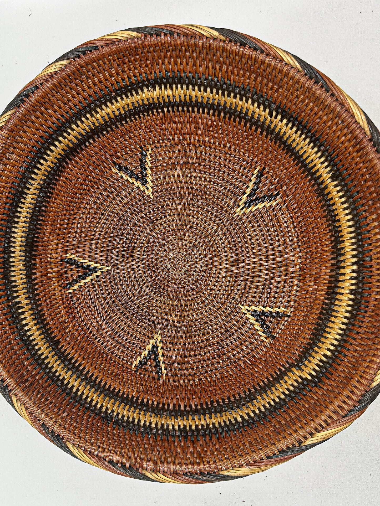 Round Arrow Woven Basket