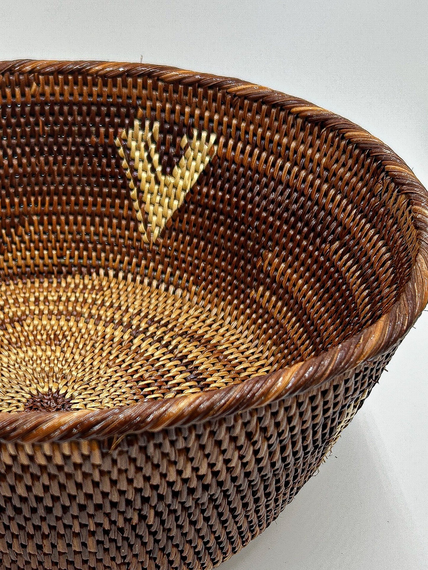 Round Arrow Woven Basket