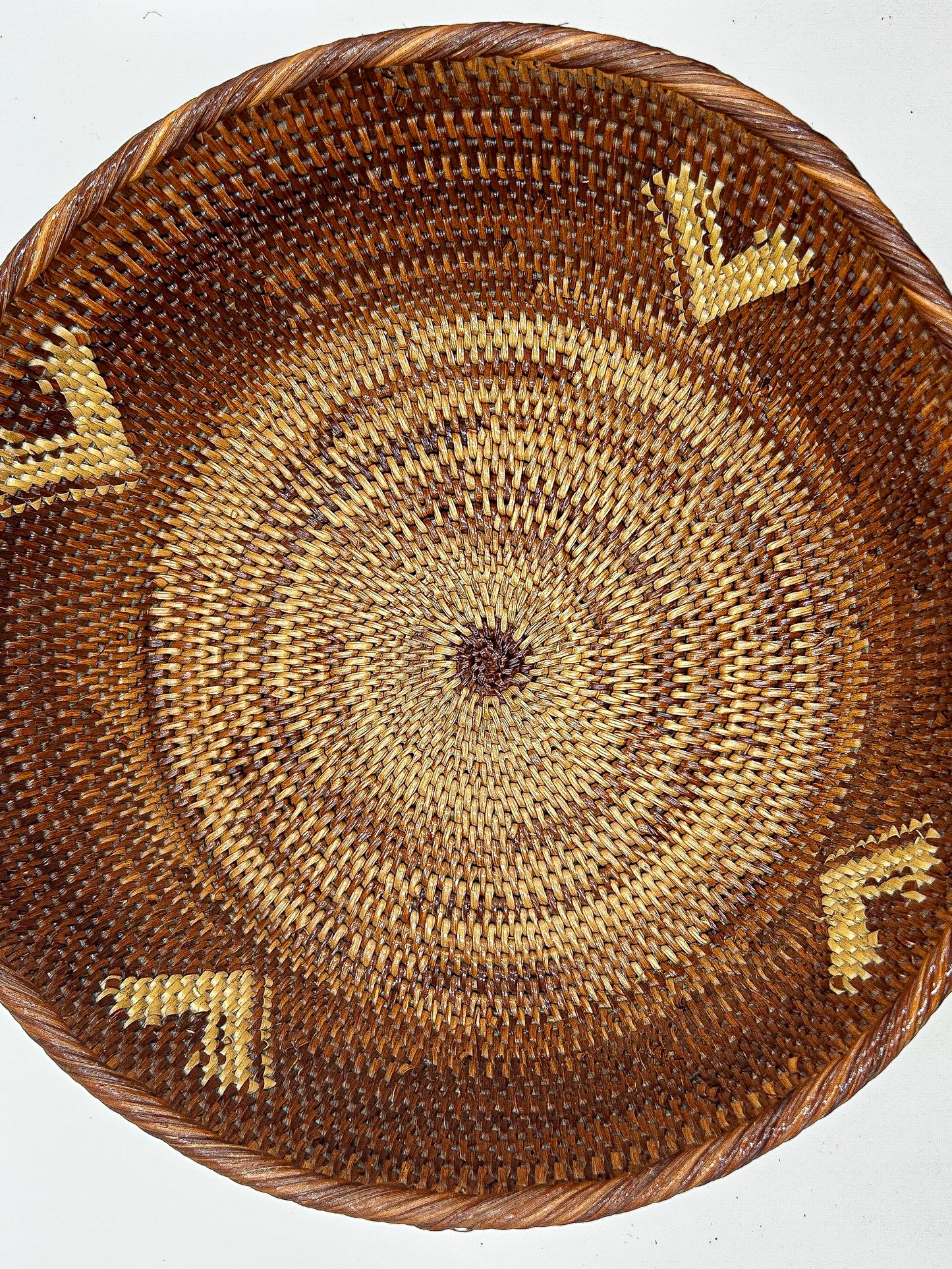 Round Arrow Woven Basket