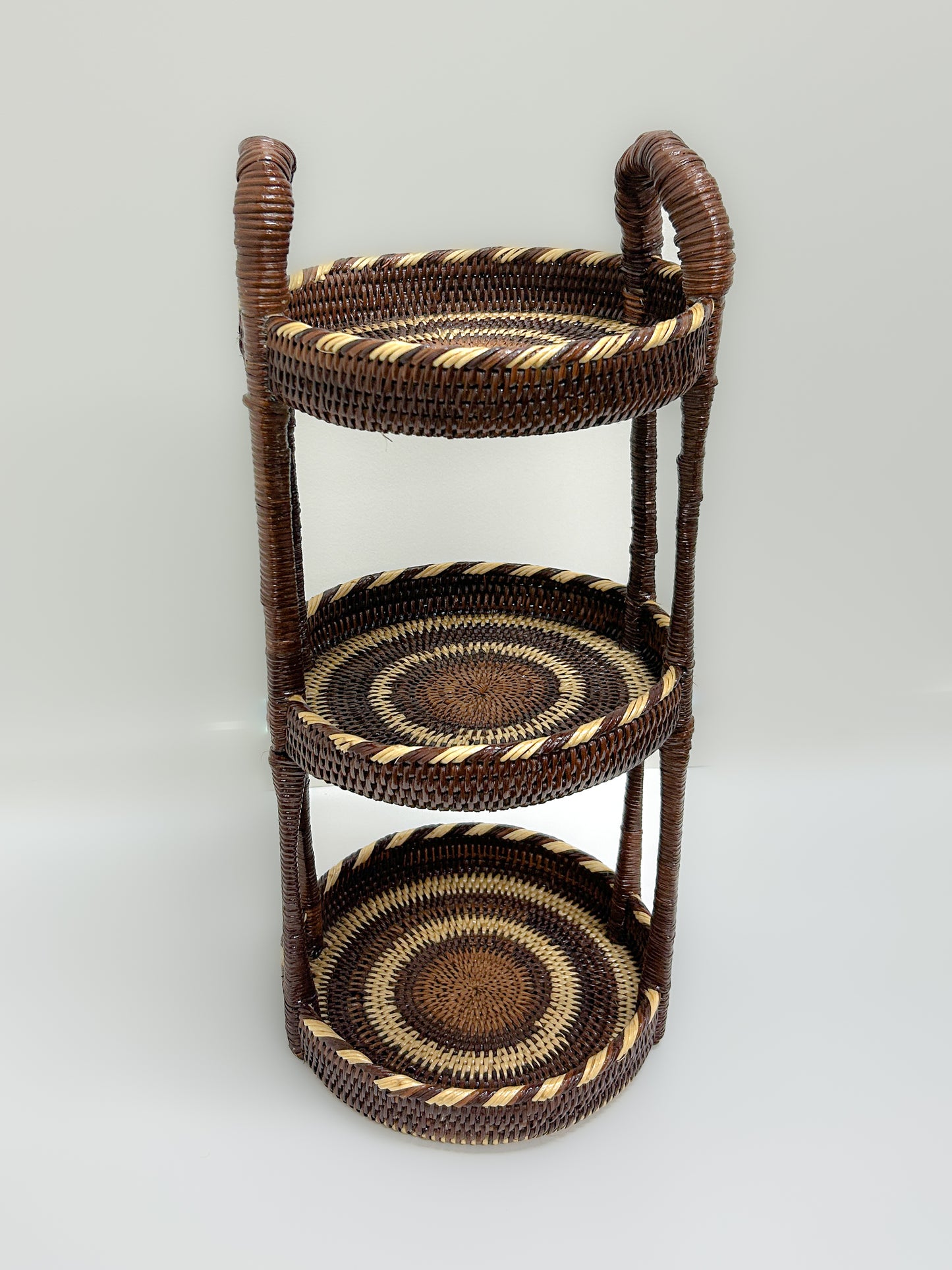 3 Tier Cane Stand Handwoven Papua New Guinea