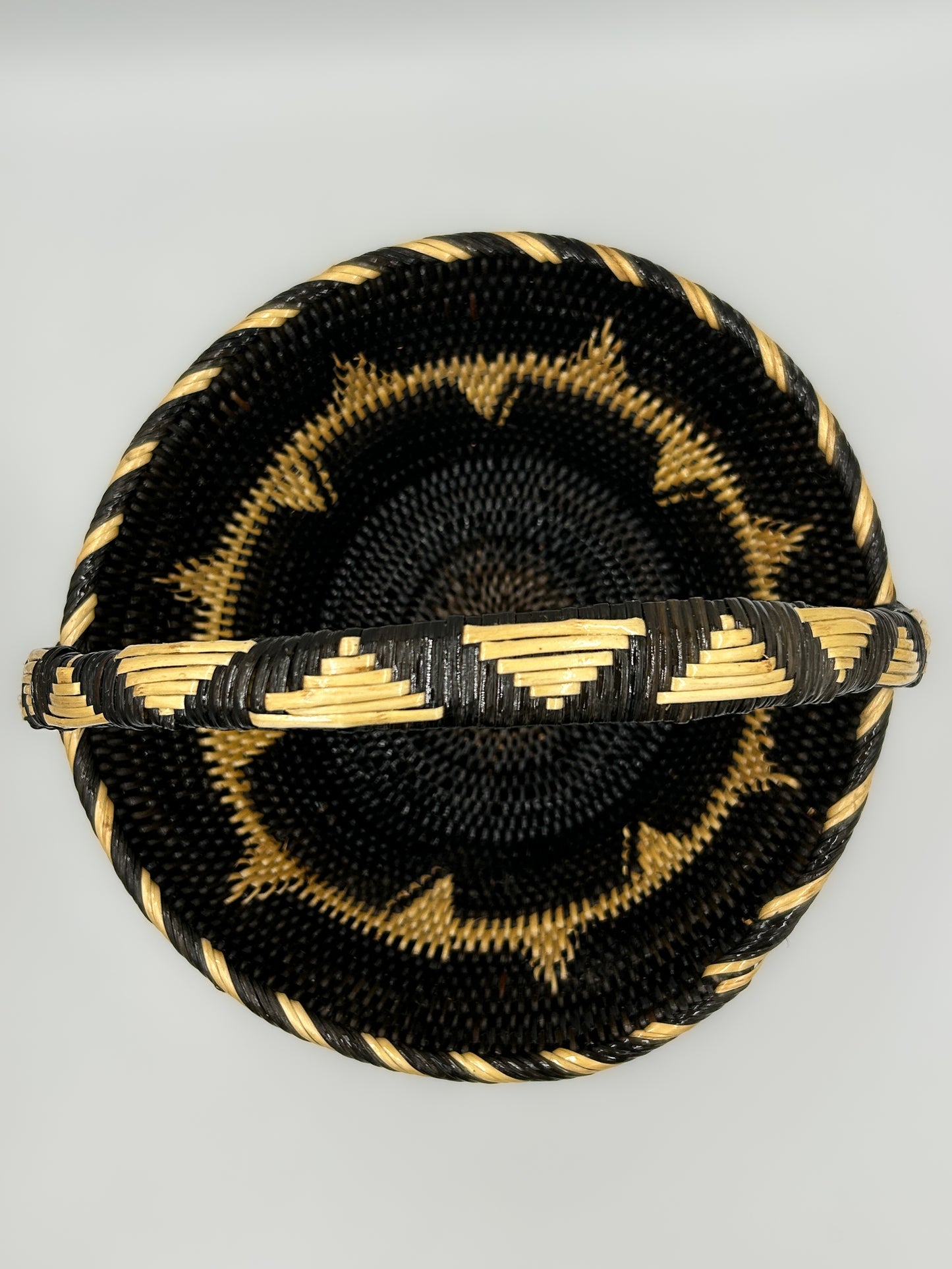 Small Black Woven Basket