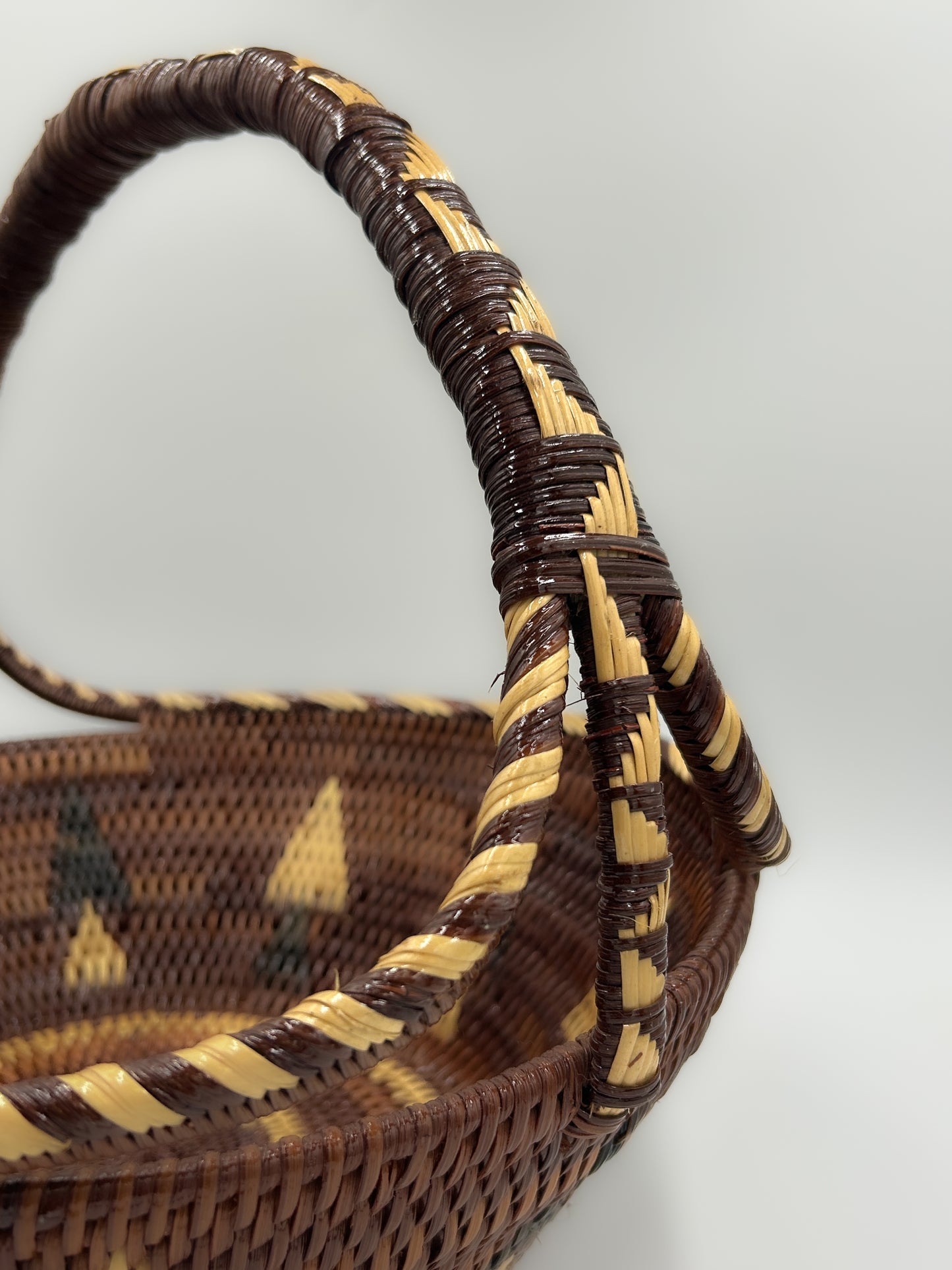 Woven Sun Basket with Handle