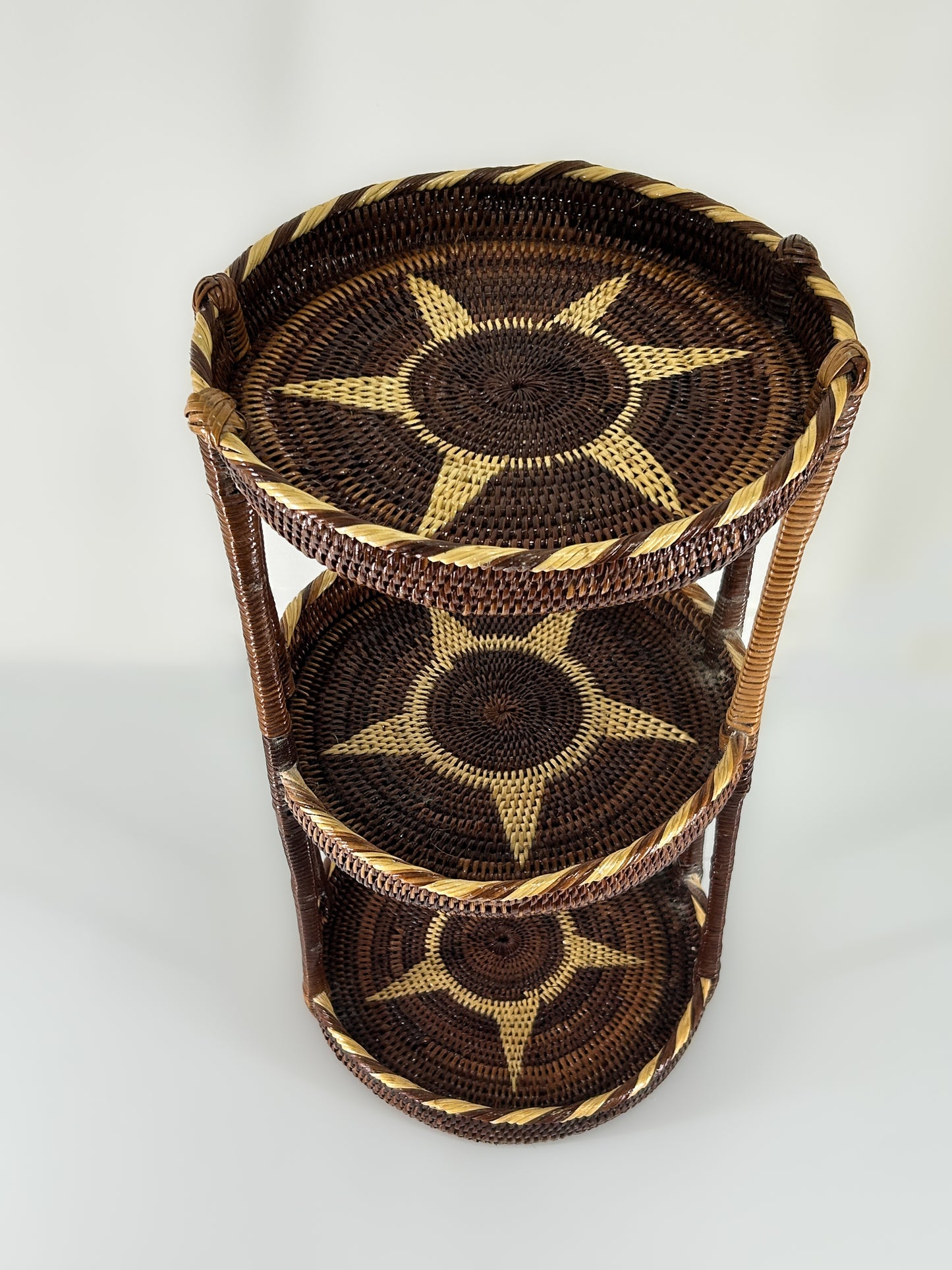 3 Tier Cane Stand Handwoven Papua New Guinea