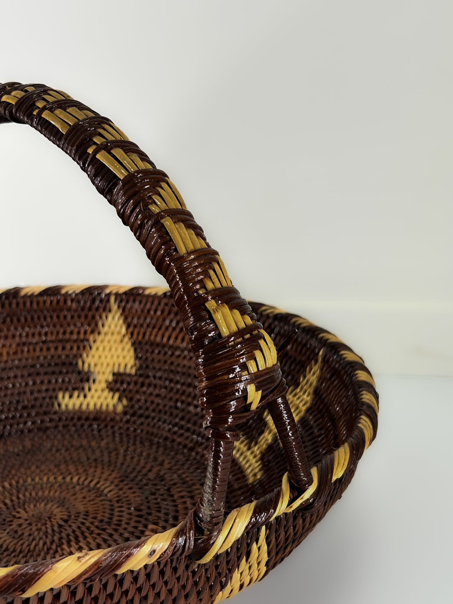 Woven Tree Basket with Handle