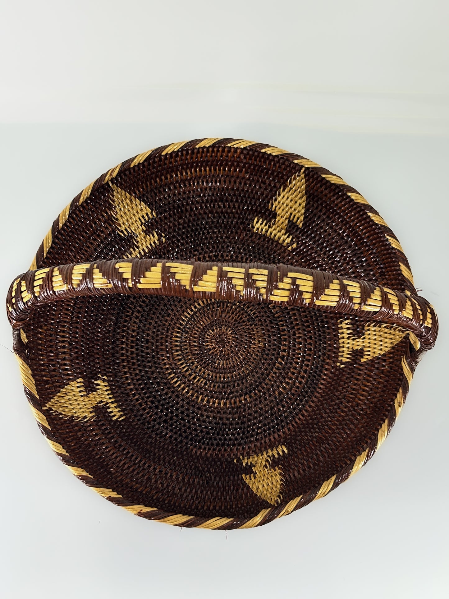 Woven Tree Basket with Handle