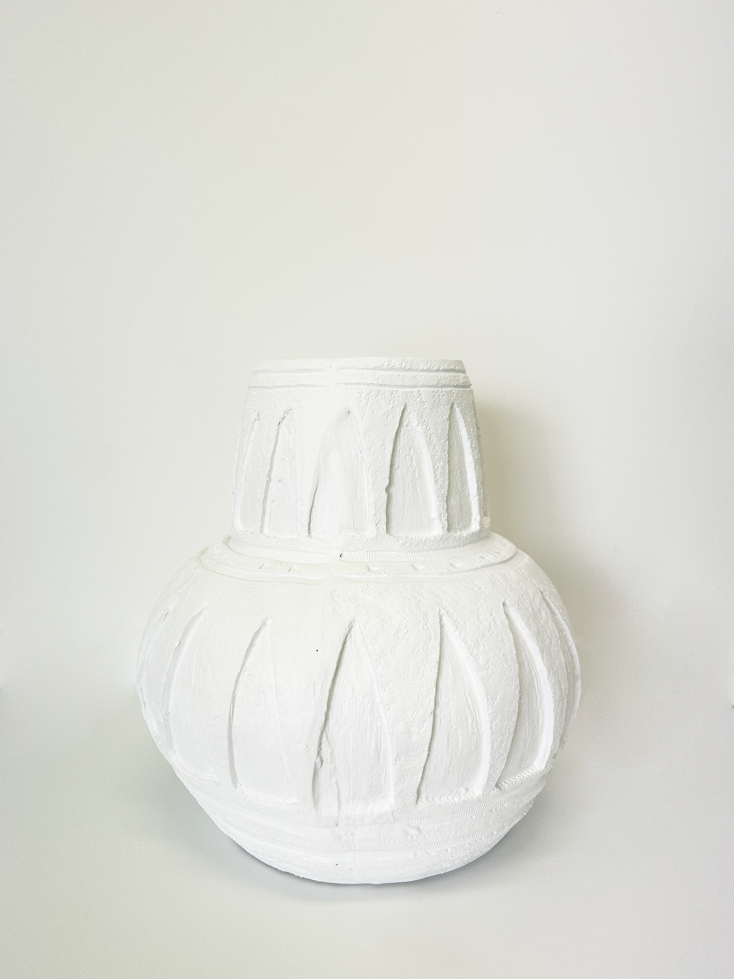 White Large Boho Style Vase