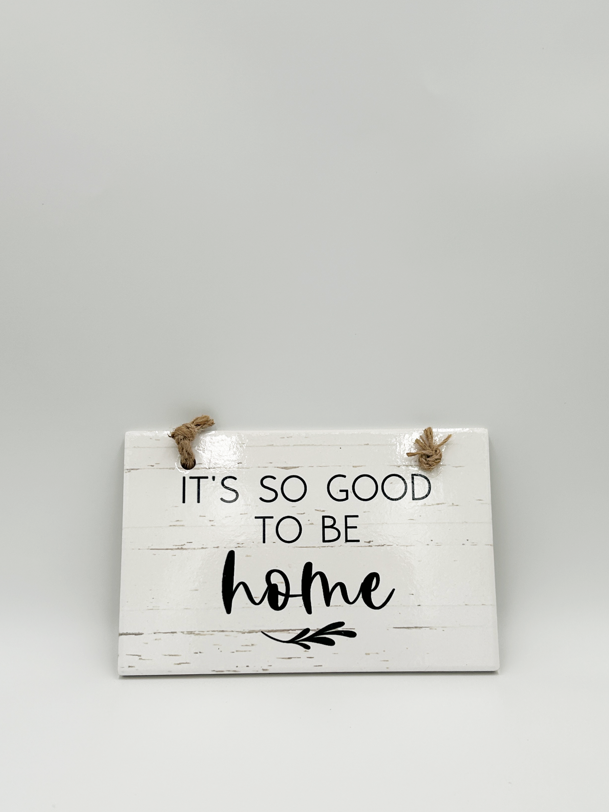 It's So Good To Be Home Tile Wall Decoration with Rope 